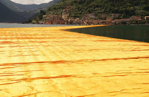 christo floating piers fabric