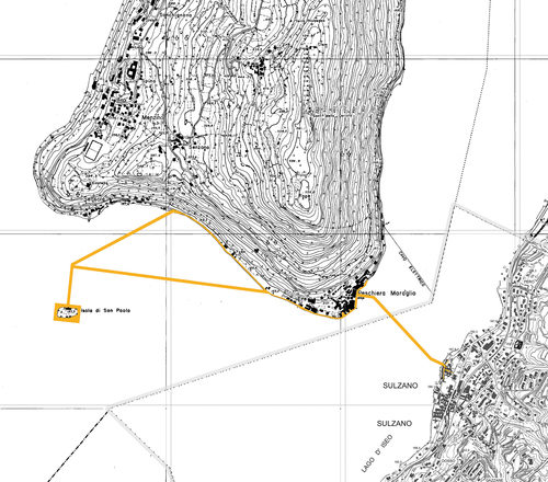 christo floating piers map