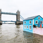 A floating house in London