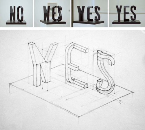 YES/NO sculpture1