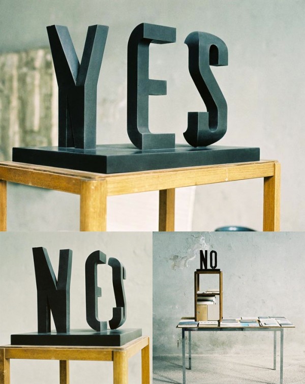 YES/NO sculpture2