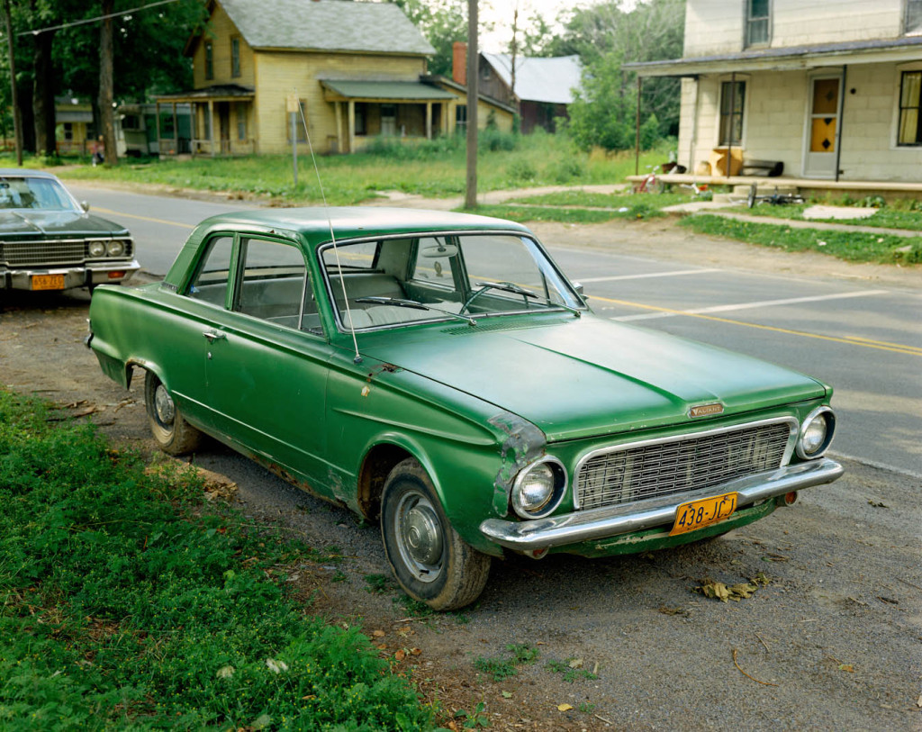 Stephen Shore, green car, retro photography, United States