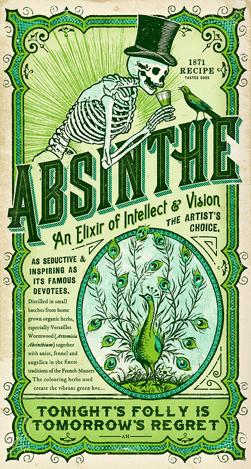 Velcrosuit Absinthe art print