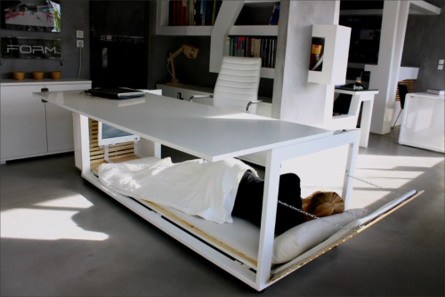 Studio NL, Desk Convertible to bed3