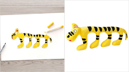 IKEA, soft toy, tiger