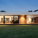 A wood and glass house in Australia