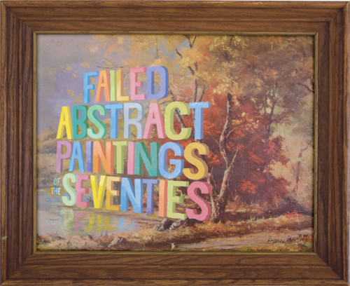 failed abstract paintings Wayne White 