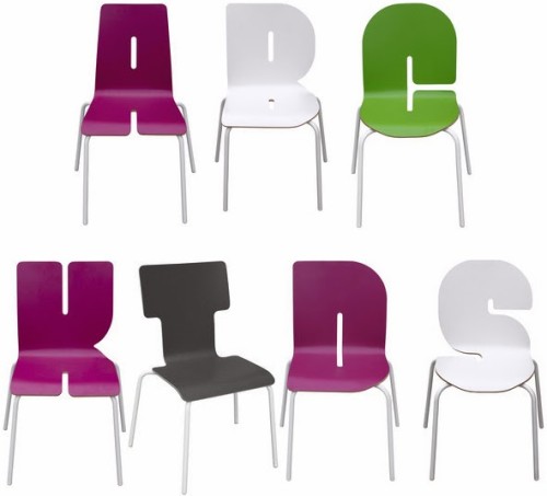 A to Z - Tabisso Typographia kids chairs