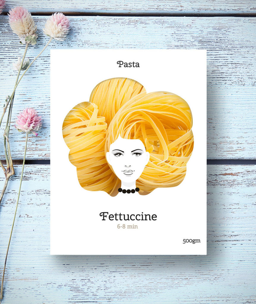 creative packaging pasta hairstyles nikita 10