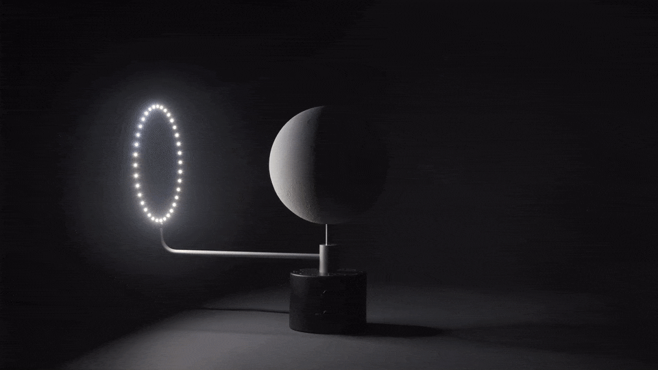 MOON - a topographically accurate lunar globe gif