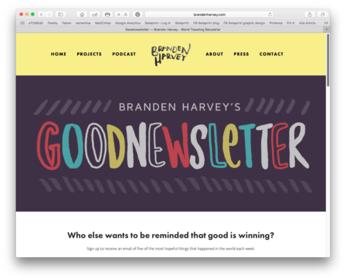 Branden Harvey's Goodnewsletter