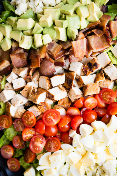 Grilled Chicken Cobb Salad closeup