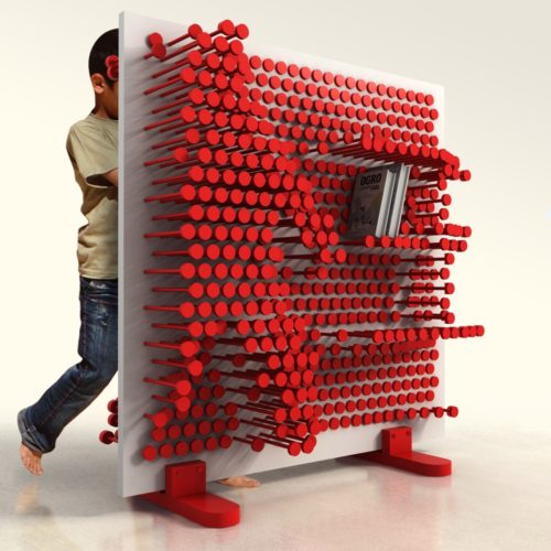 pin press shelf red by ooomydesign