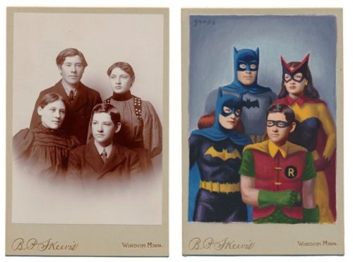 vintage superheroes drawing photos alex-gross
