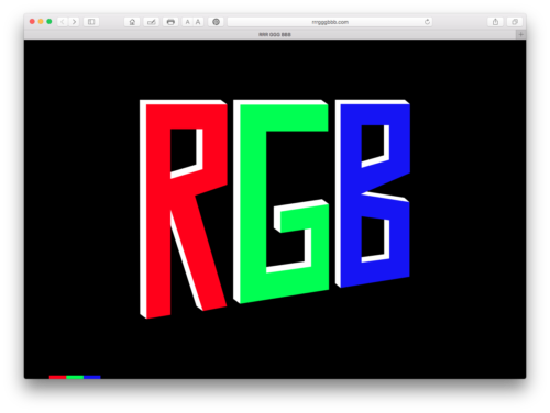 rrrgggbbb website, interactive sites, RGB color, interactive, funny website, Red, Green, Blue