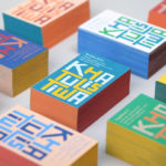Colorful business cards