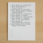 Ten principles for good design