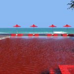 The red pool of The Library Hotel at Koh Samui