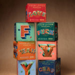 Four-letter puzzles with beautiful typography