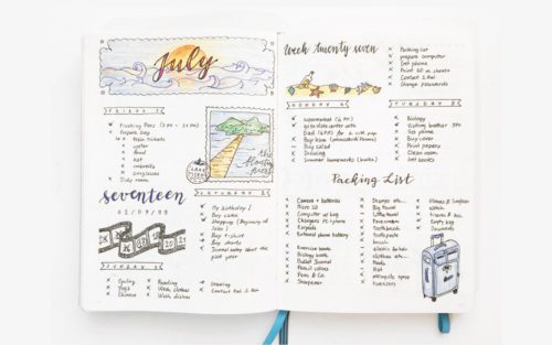 Examples of bullet journals